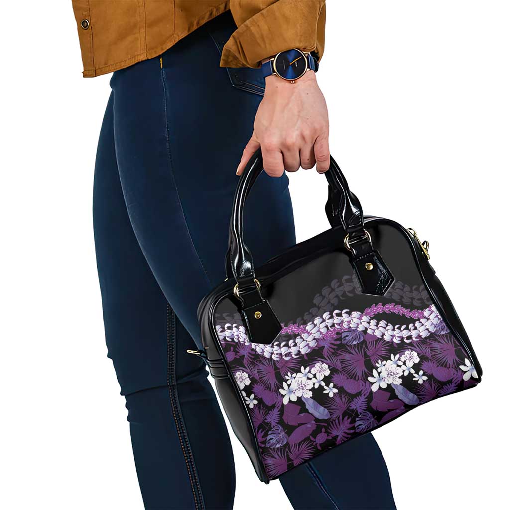 Poni Aloha Hawaii Lei Shoulder Handbag Tropical Flowers Elegant Vibe - Polynesian Pride