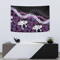 Poni Aloha Hawaii Lei Tapestry Tropical Flowers Elegant Vibe - Polynesian Pride
