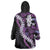 Poni Aloha Hawaii Lei Wearable Blanket Hoodie Tropical Flowers Elegant Vibe - Polynesian Pride