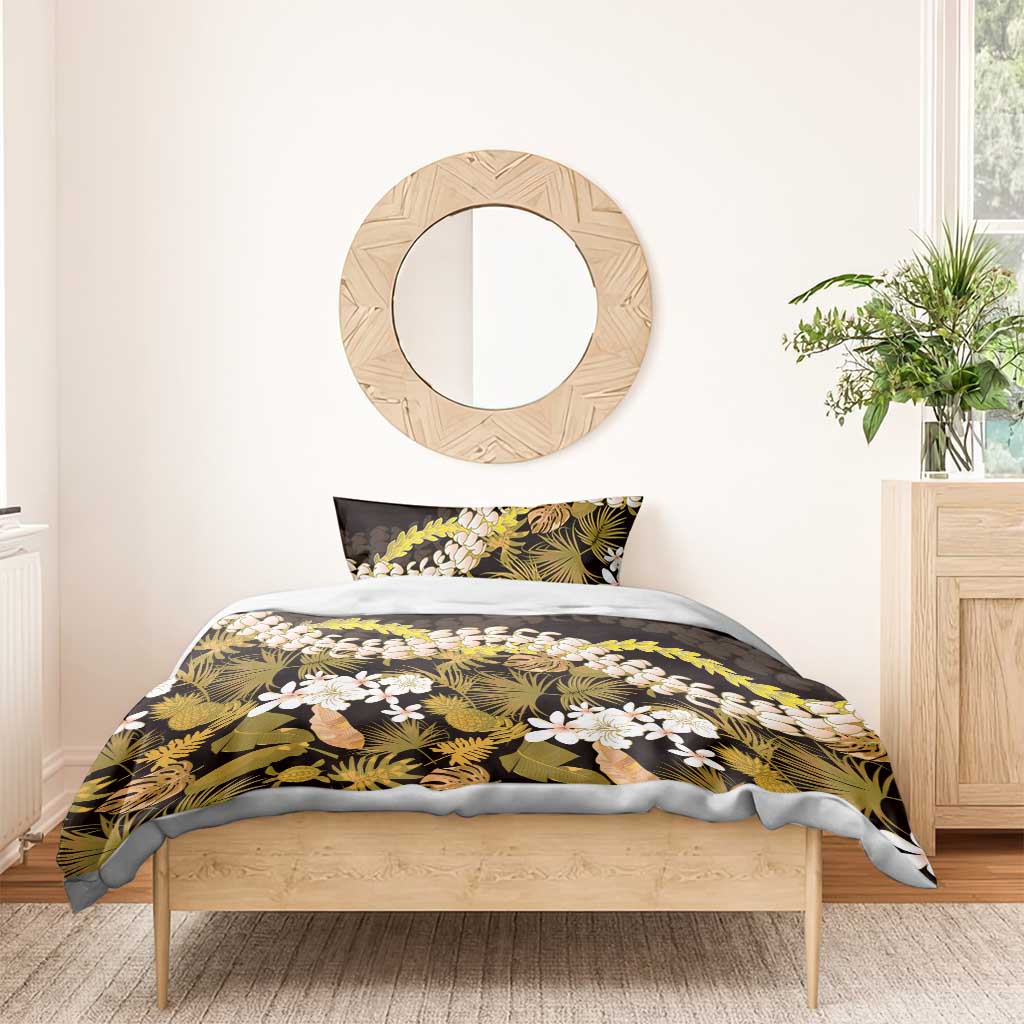 Kula Aloha Hawaii Lei Bedding Set Tropical Flowers Elegant Vibe - Polynesian Pride