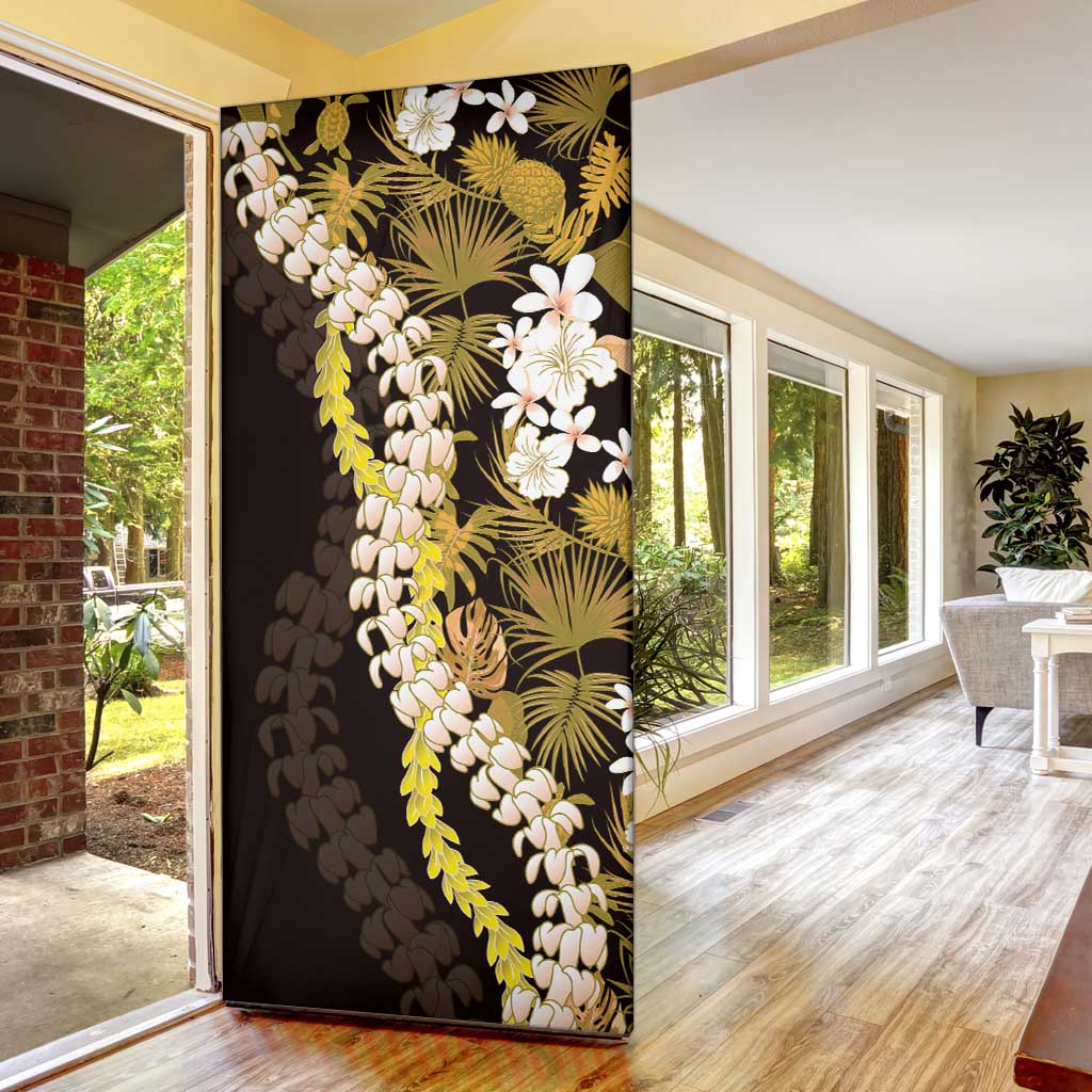 Kula Aloha Hawaii Lei Door Cover Tropical Flowers Elegant Vibe LT14 - Polynesian Pride