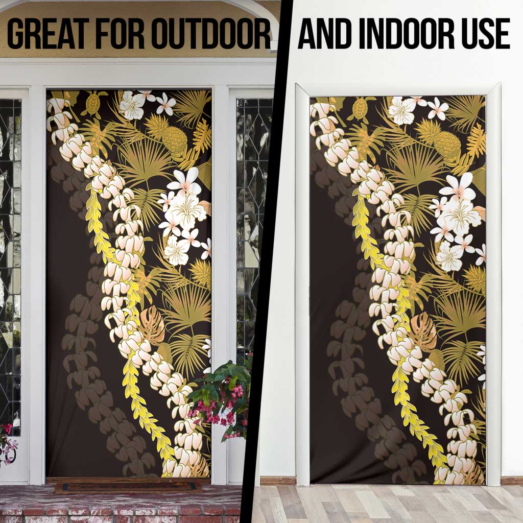 Kula Aloha Hawaii Lei Door Cover Tropical Flowers Elegant Vibe LT14 - Polynesian Pride