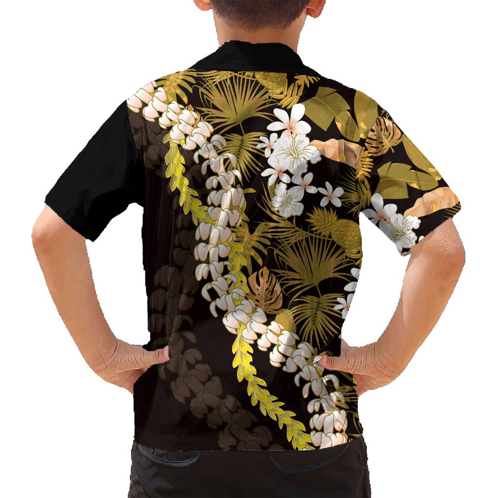 Kula Aloha Hawaii Lei Family Matching Puletasi and Hawaiian Shirt Tropical Flowers Elegant Vibe LT14 - Polynesian Pride