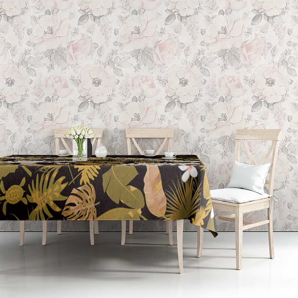 Kula Aloha Hawaii Lei Tablecloth Tropical Flowers Elegant Vibe - Polynesian Pride