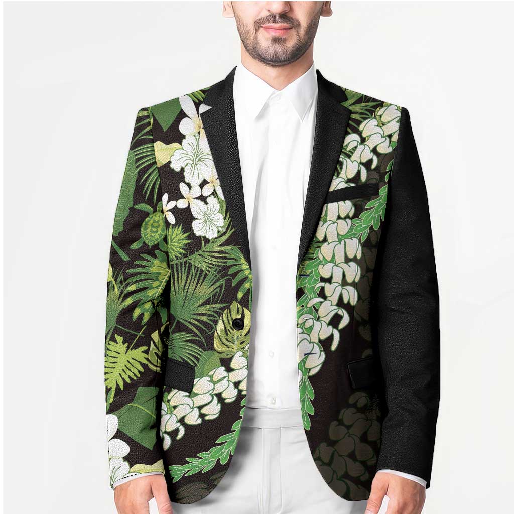 Omaomao Aloha Hawaii Lei Blazer Tropical Flowers Elegant Vibe - Polynesian Pride