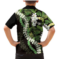 Omaomao Aloha Hawaii Lei Family Matching Mermaid Dress and Hawaiian Shirt Tropical Flowers Elegant Vibe LT14 - Polynesian Pride