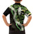 Omaomao Aloha Hawaii Lei Family Matching Off The Shoulder Long Sleeve Dress and Hawaiian Shirt Tropical Flowers Elegant Vibe - Polynesian Pride