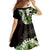 Omaomao Aloha Hawaii Lei Family Matching Off The Shoulder Long Sleeve Dress and Hawaiian Shirt Tropical Flowers Elegant Vibe - Polynesian Pride