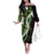 Omaomao Aloha Hawaii Lei Family Matching Off The Shoulder Long Sleeve Dress and Hawaiian Shirt Tropical Flowers Elegant Vibe - Polynesian Pride