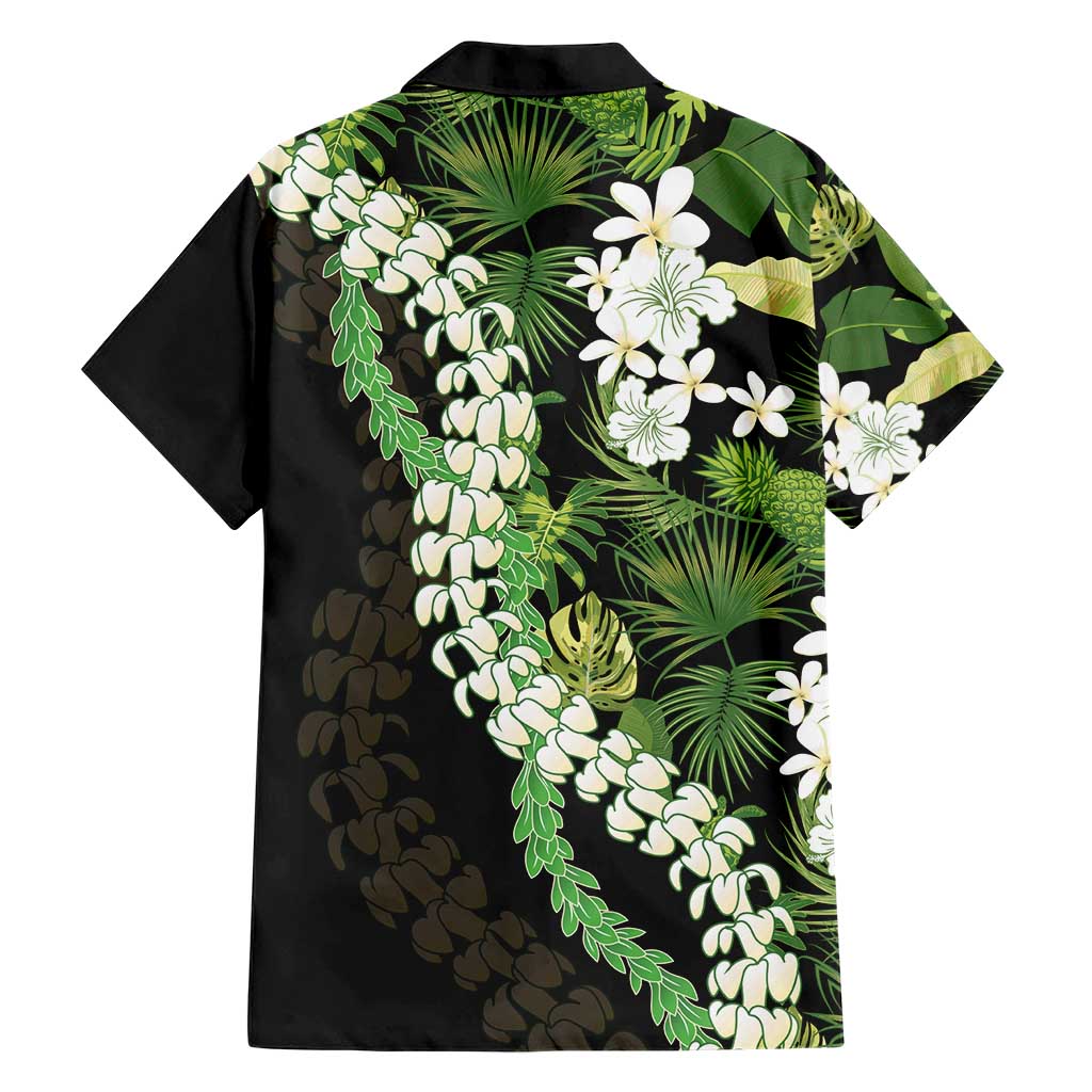 Omaomao Aloha Hawaii Lei Family Matching Short Sleeve Bodycon Dress and Hawaiian Shirt Tropical Flowers Elegant Vibe LT14 - Polynesian Pride