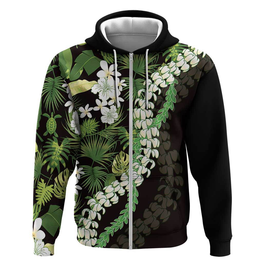 Omaomao Aloha Hawaii Lei Hoodie Tropical Flowers Elegant Vibe - Polynesian Pride
