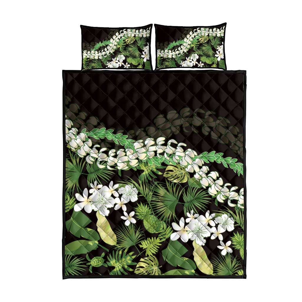 Omaomao Aloha Hawaii Lei Quilt Bed Set Tropical Flowers Elegant Vibe LT14 - Polynesian Pride