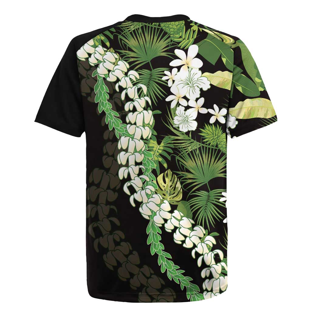 Omaomao Aloha Hawaii Lei Rugby Jersey Tropical Flowers Elegant Vibe LT14 - Polynesian Pride