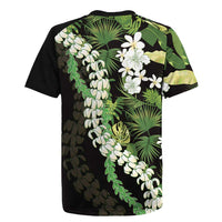 Omaomao Aloha Hawaii Lei Rugby Jersey Tropical Flowers Elegant Vibe LT14 - Polynesian Pride