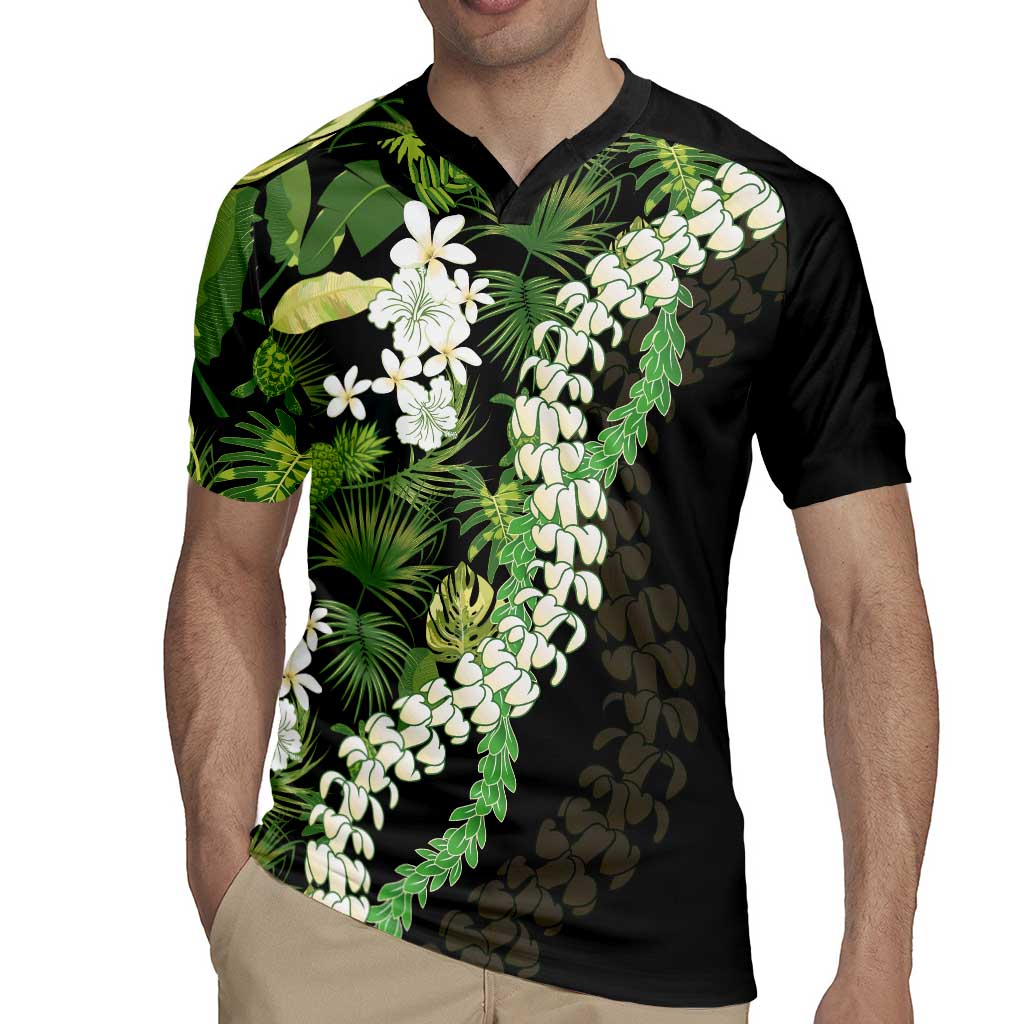 Omaomao Aloha Hawaii Lei Rugby Jersey Tropical Flowers Elegant Vibe LT14 - Polynesian Pride