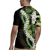 Omaomao Aloha Hawaii Lei Rugby Jersey Tropical Flowers Elegant Vibe LT14 - Polynesian Pride