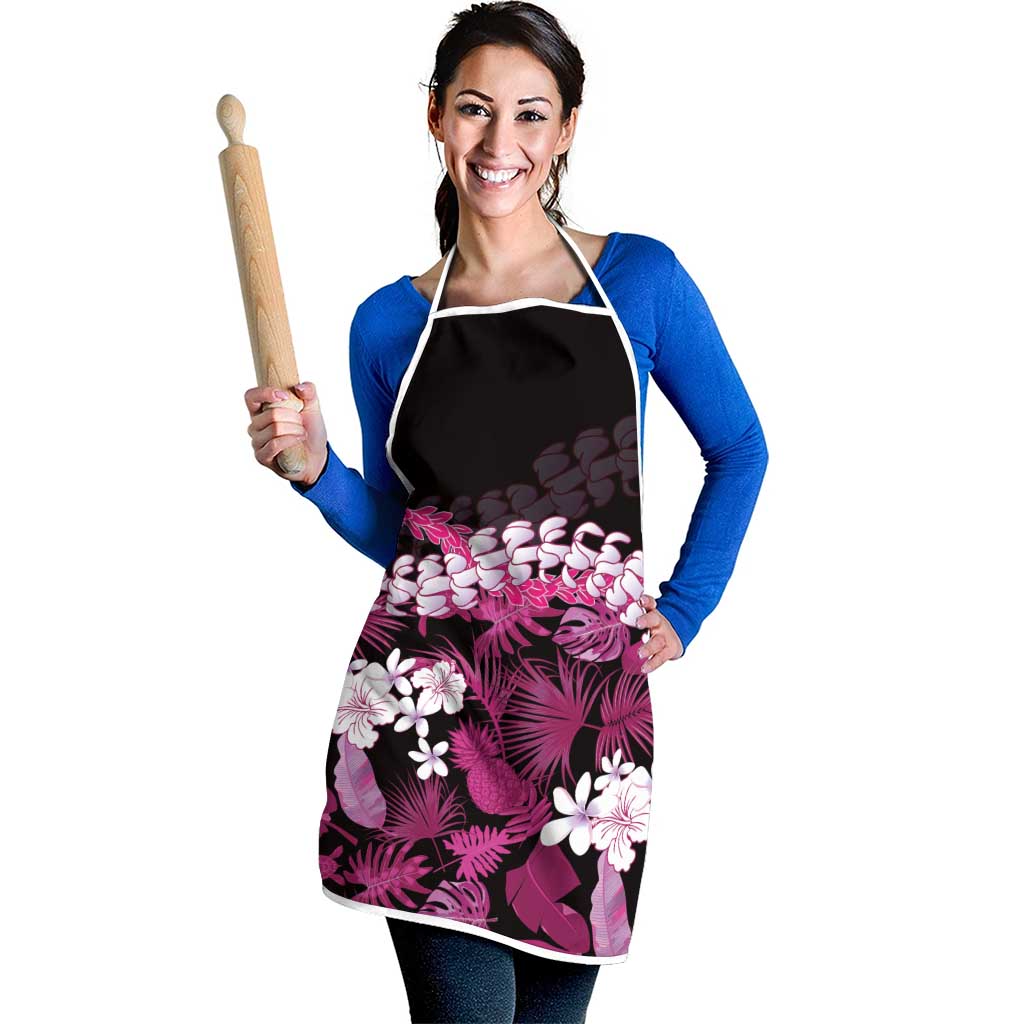 Akala Aloha Hawaii Lei Apron Tropical Flowers Elegant Vibe - Polynesian Pride