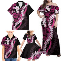 Akala Aloha Hawaii Lei Family Matching Off Shoulder Maxi Dress and Hawaiian Shirt Tropical Flowers Elegant Vibe LT14 - Polynesian Pride