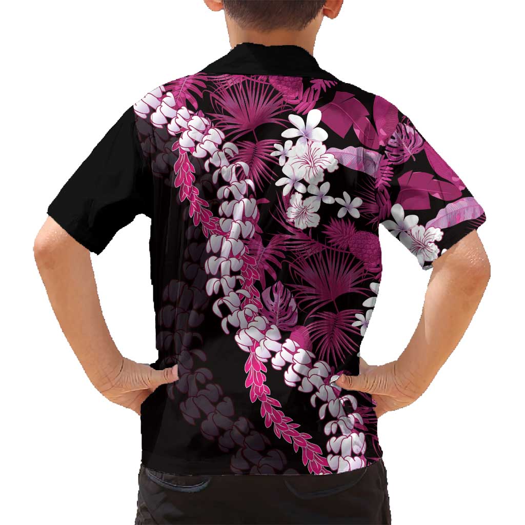 Akala Aloha Hawaii Lei Family Matching Off Shoulder Short Dress and Hawaiian Shirt Tropical Flowers Elegant Vibe LT14 - Polynesian Pride