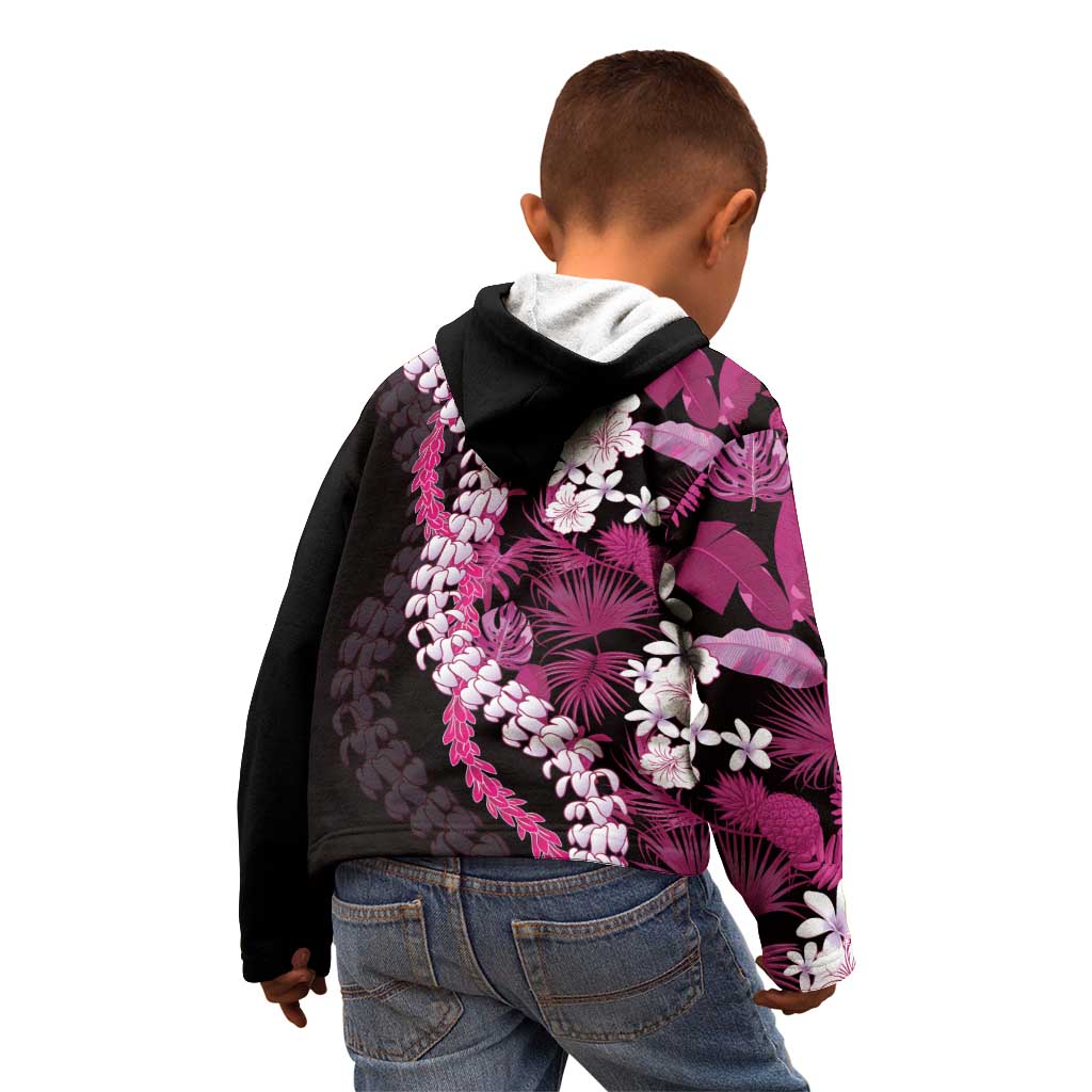 Akala Aloha Hawaii Lei Kid Hoodie Tropical Flowers Elegant Vibe - Polynesian Pride