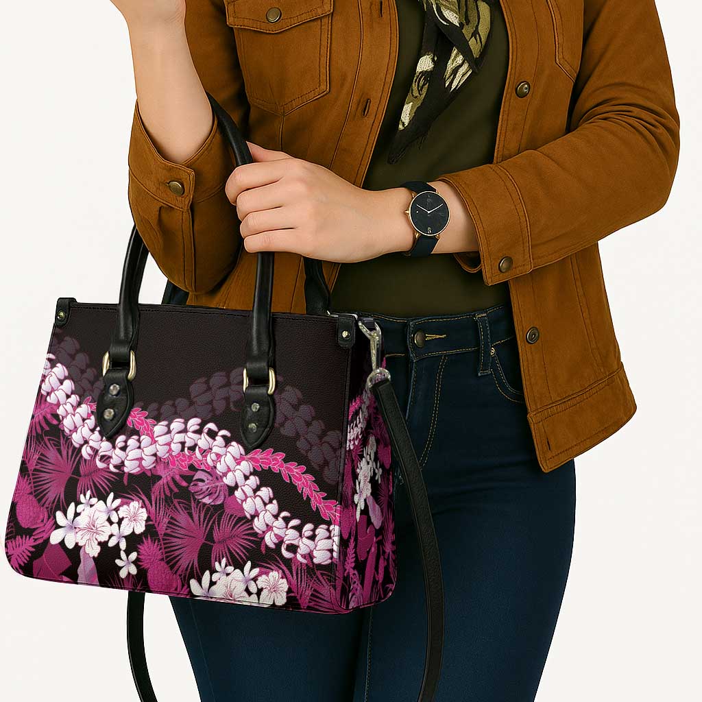 Akala Aloha Hawaii Lei Leather Bag Tropical Flowers Elegant Vibe - Polynesian Pride