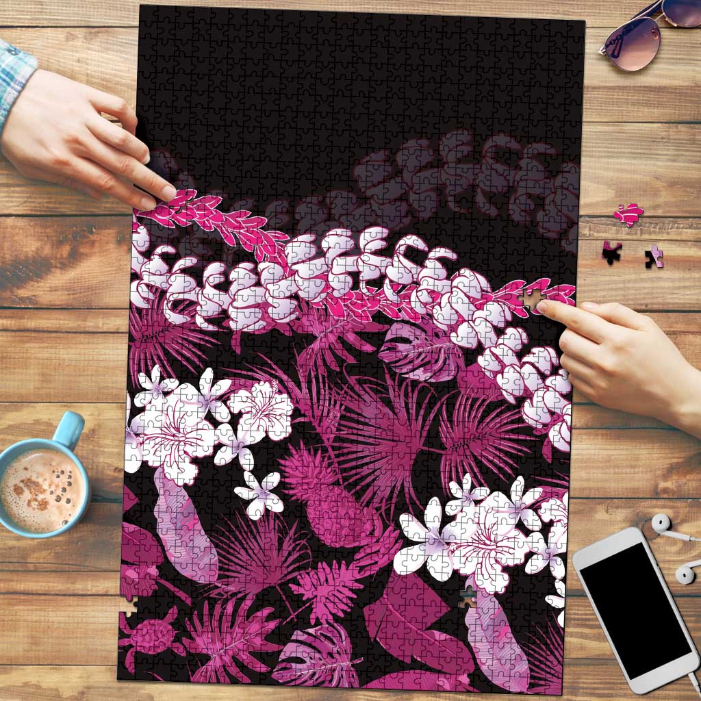 Akala Aloha Hawaii Lei Puzzle Tropical Flowers Elegant Vibe - Polynesian Pride