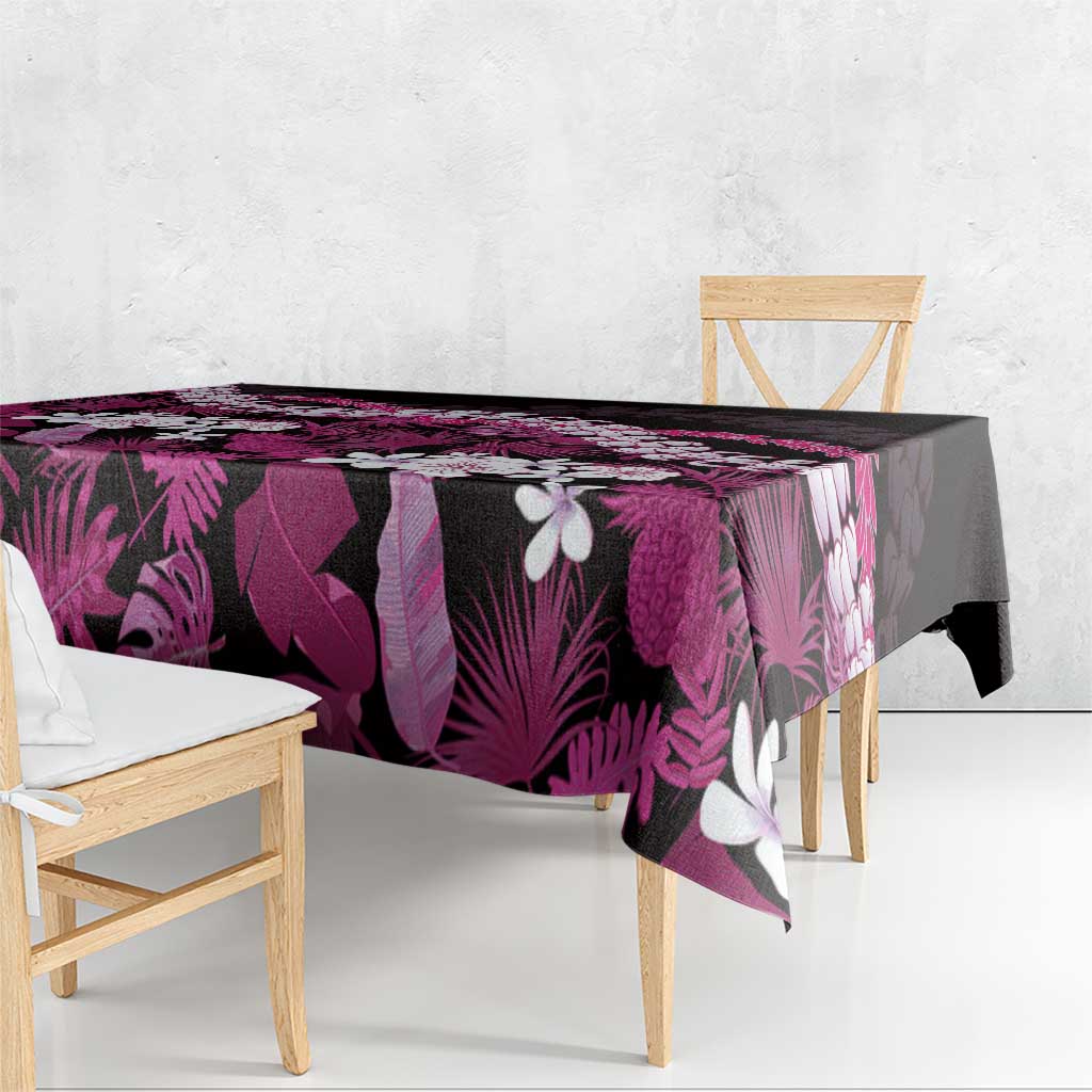 Akala Aloha Hawaii Lei Tablecloth Tropical Flowers Elegant Vibe - Polynesian Pride