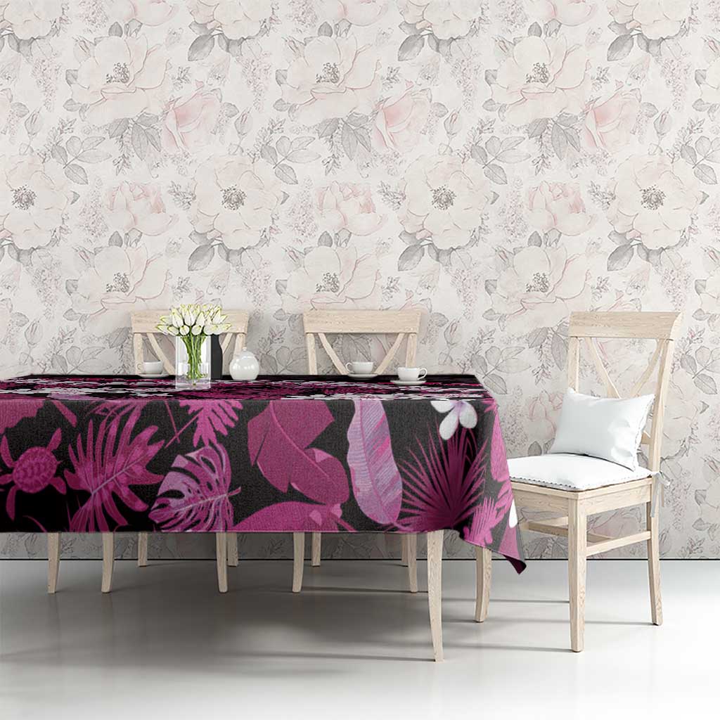 Akala Aloha Hawaii Lei Tablecloth Tropical Flowers Elegant Vibe - Polynesian Pride