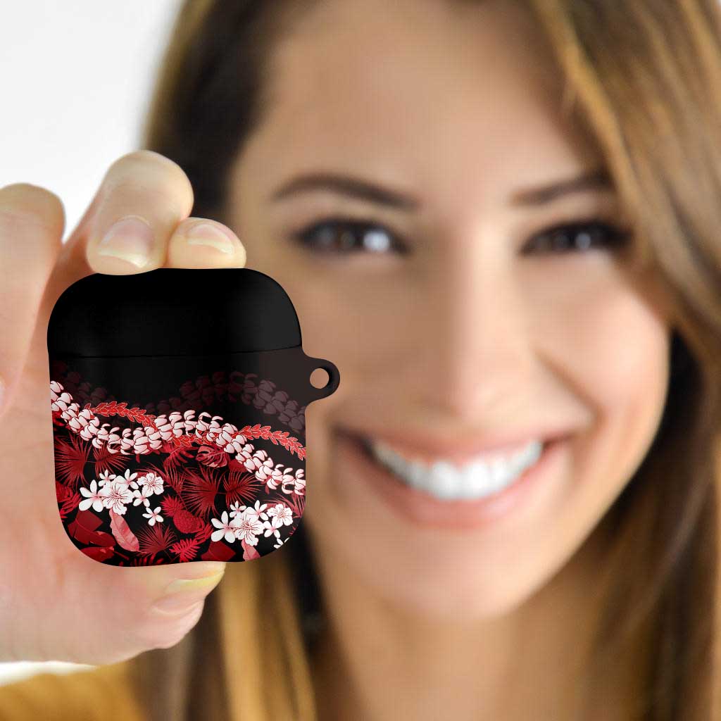 Ulaula Aloha Hawaii Lei AirPods Case Tropical Flowers Elegant Vibe - Polynesian Pride
