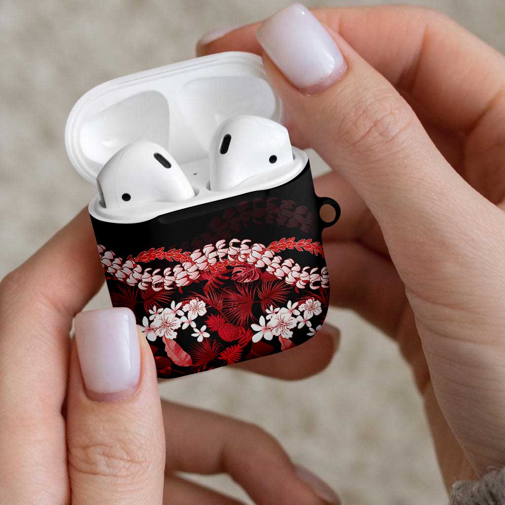 Ulaula Aloha Hawaii Lei AirPods Case Tropical Flowers Elegant Vibe - Polynesian Pride
