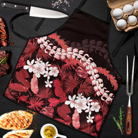 Ulaula Aloha Hawaii Lei Apron Tropical Flowers Elegant Vibe - Polynesian Pride
