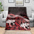 Ulaula Aloha Hawaii Lei Blanket Tropical Flowers Elegant Vibe - Polynesian Pride