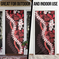 Ulaula Aloha Hawaii Lei Door Cover Tropical Flowers Elegant Vibe LT14 - Polynesian Pride