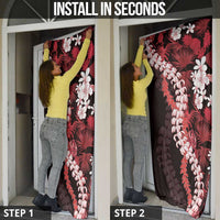 Ulaula Aloha Hawaii Lei Door Cover Tropical Flowers Elegant Vibe LT14 - Polynesian Pride
