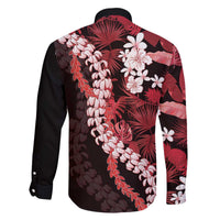 Ulaula Aloha Hawaii Lei Family Matching Off The Shoulder Long Sleeve Dress and Hawaiian Shirt Tropical Flowers Elegant Vibe LT14 - Polynesian Pride