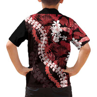 Ulaula Aloha Hawaii Lei Family Matching Puletasi and Hawaiian Shirt Tropical Flowers Elegant Vibe LT14 - Polynesian Pride