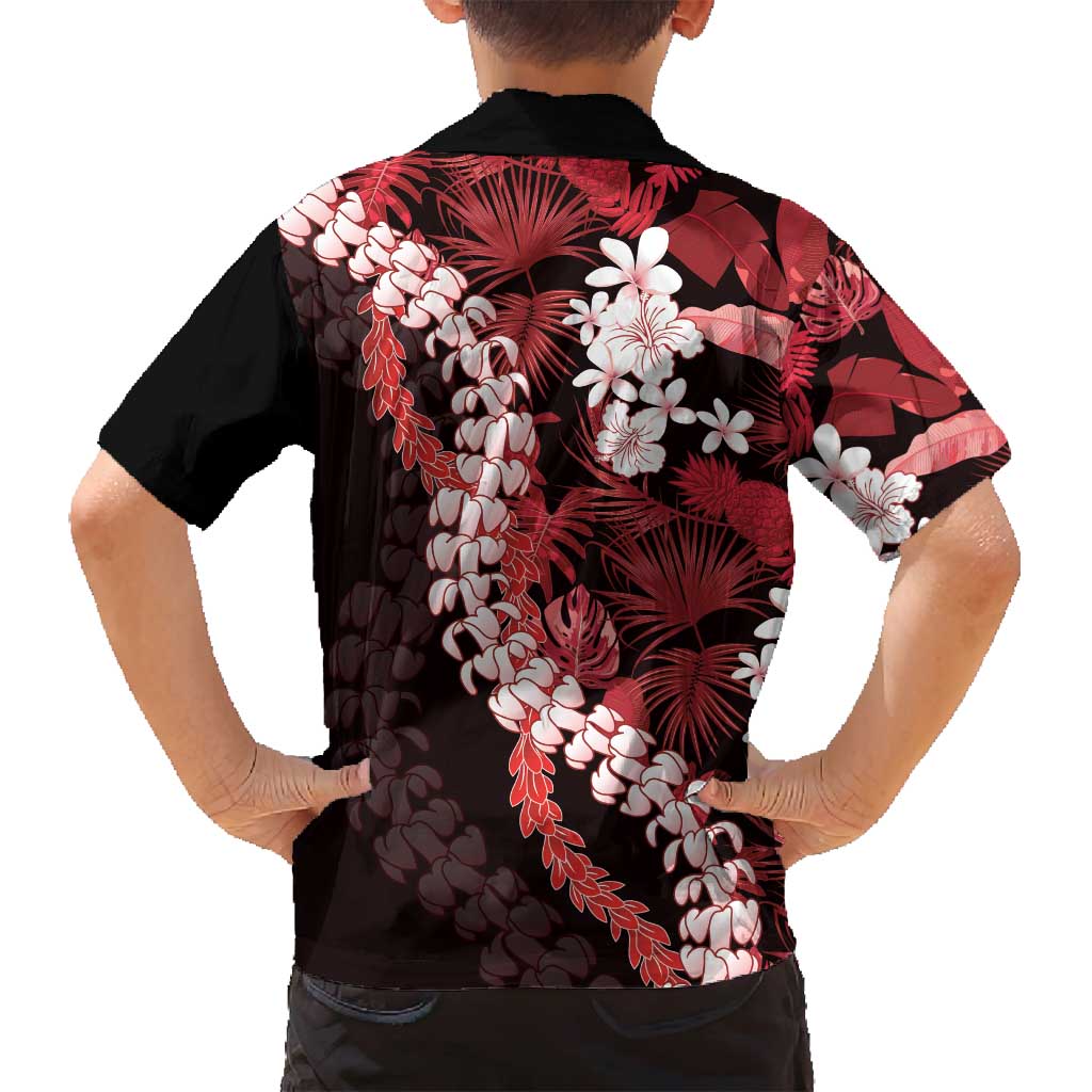 Ulaula Aloha Hawaii Lei Family Matching Summer Maxi Dress and Hawaiian Shirt Tropical Flowers Elegant Vibe LT14 - Polynesian Pride