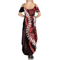 Ulaula Aloha Hawaii Lei Family Matching Summer Maxi Dress and Hawaiian Shirt Tropical Flowers Elegant Vibe LT14 - Polynesian Pride
