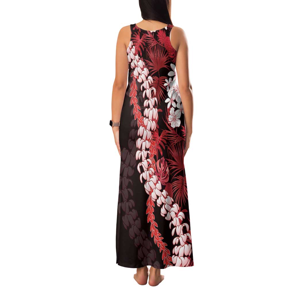 Ulaula Aloha Hawaii Lei Family Matching Tank Maxi Dress and Hawaiian Shirt Tropical Flowers Elegant Vibe LT14 - Polynesian Pride