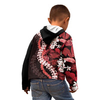 Ulaula Aloha Hawaii Lei Kid Hoodie Tropical Flowers Elegant Vibe LT14 - Polynesian Pride