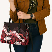 Ulaula Aloha Hawaii Lei Leather Bag Tropical Flowers Elegant Vibe - Polynesian Pride