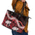 Ulaula Aloha Hawaii Lei Leather Tote Bag Tropical Flowers Elegant Vibe - Polynesian Pride