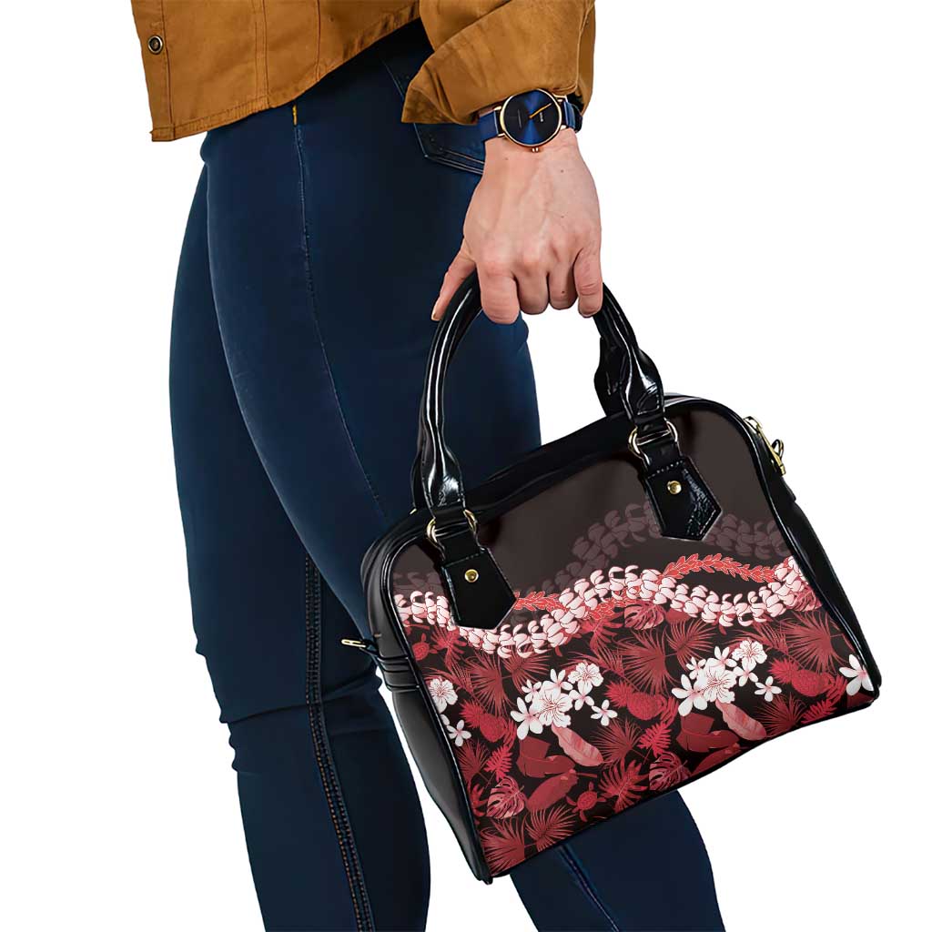 Ulaula Aloha Hawaii Lei Shoulder Handbag Tropical Flowers Elegant Vibe - Polynesian Pride