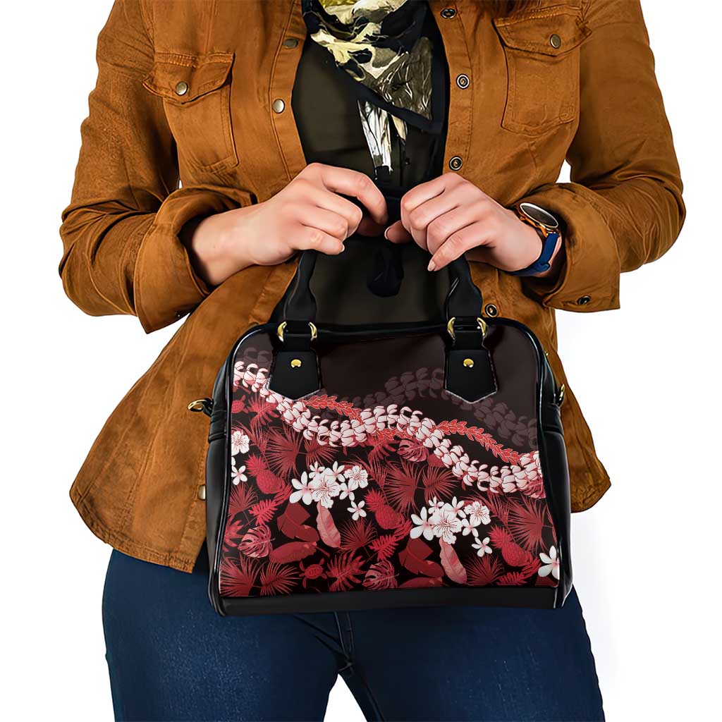 Ulaula Aloha Hawaii Lei Shoulder Handbag Tropical Flowers Elegant Vibe - Polynesian Pride