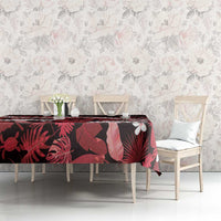 Ulaula Aloha Hawaii Lei Tablecloth Tropical Flowers Elegant Vibe - Polynesian Pride