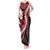 Ulaula Aloha Hawaii Lei Tank Maxi Dress Tropical Flowers Elegant Vibe - Polynesian Pride