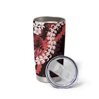 Ulaula Aloha Hawaii Lei Tumbler Cup Tropical Flowers Elegant Vibe LT14 - Polynesian Pride
