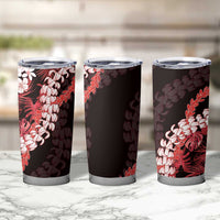 Ulaula Aloha Hawaii Lei Tumbler Cup Tropical Flowers Elegant Vibe LT14 - Polynesian Pride