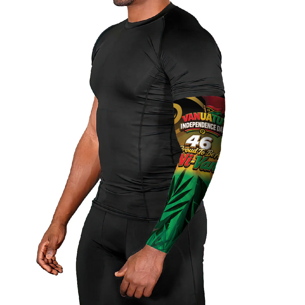 Vanuatu Independence Day Arm Sleeves Chibi Boar Proud To Be A Ni-Van LT14 - Polynesian Pride