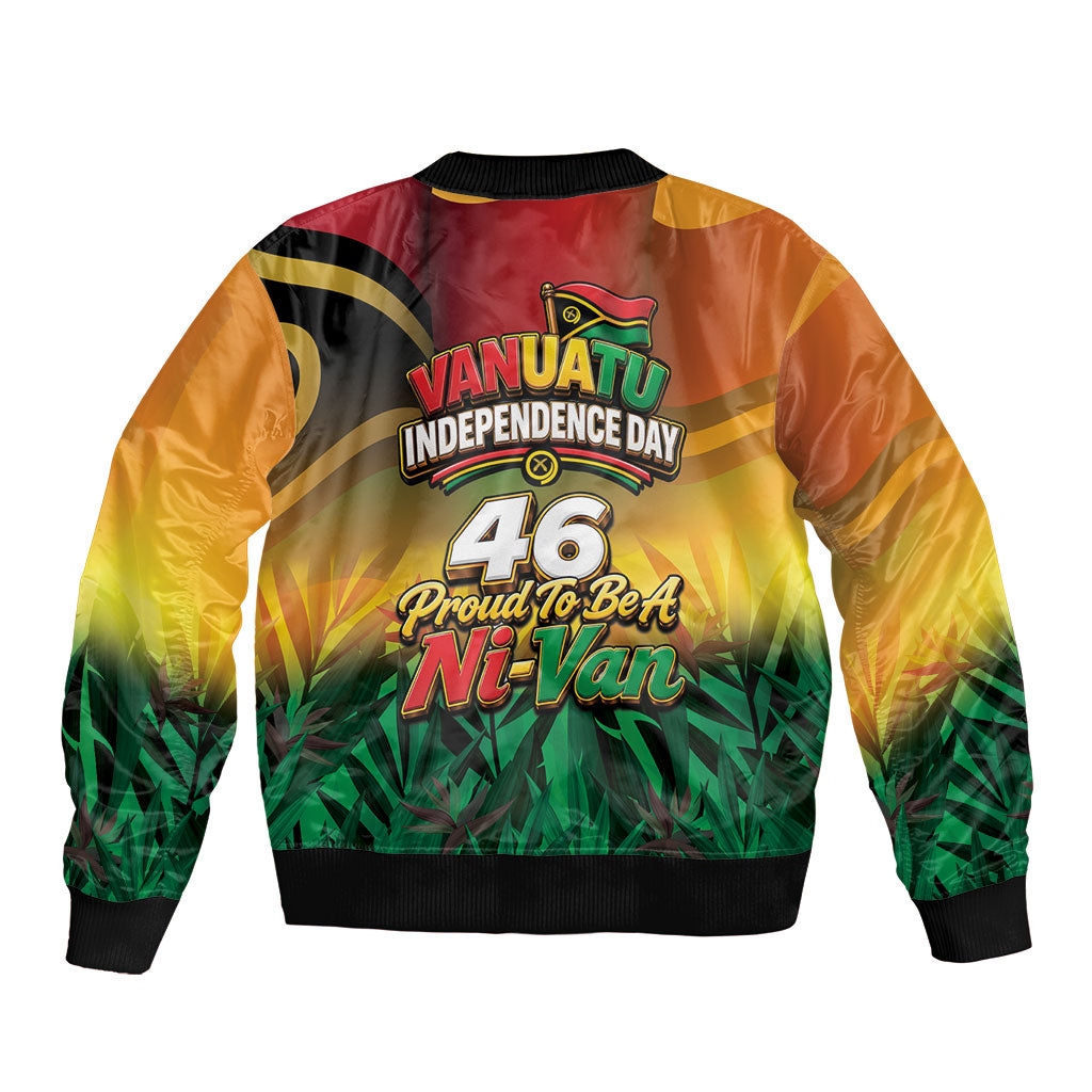 Vanuatu Independence Day Bomber Jacket Chibi Boar Proud To Be A Ni-Van LT14 - Polynesian Pride
